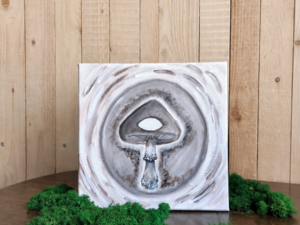 The Eye of the Forest - Original Painting, 30 × 30 cm